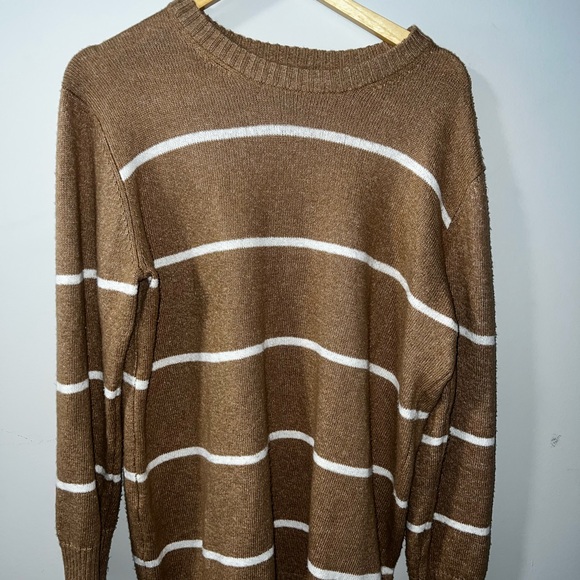 Urban planet oversized brown striped sweater - Picture 2 of 4